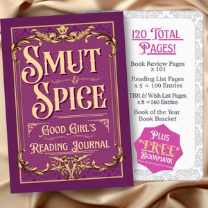 Smut & Spice Reading Journal: A5 Softcover Book Review Tracker + Bookmark image 19