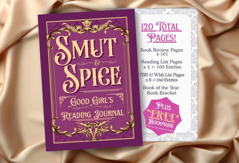 Smut & Spice Reading Journal: A5 Softcover Book Review Tracker + Bookmark image 19