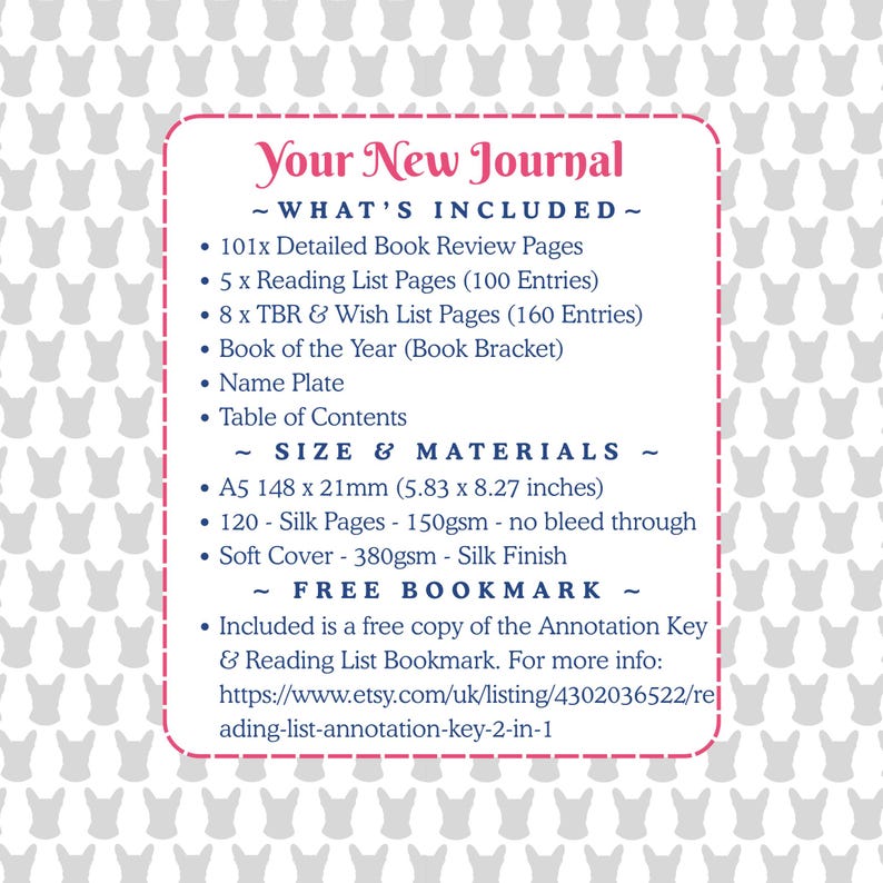 Smut & Spice Reading Journal: A5 Softcover Book Review Tracker + Bookmark image 17
