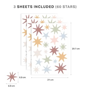 Scandi Starburst Nursery Wall Stickers