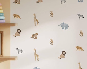 Mini Safari Nursery Wall Stickers