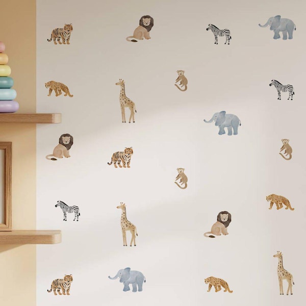 Mini Safari Nursery Wall Stickers