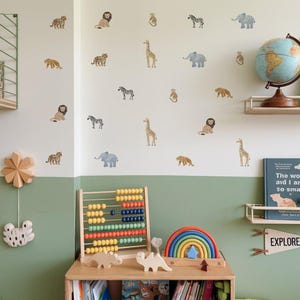 Mini Safari Nursery Wall Stickers - Nursery Stickers