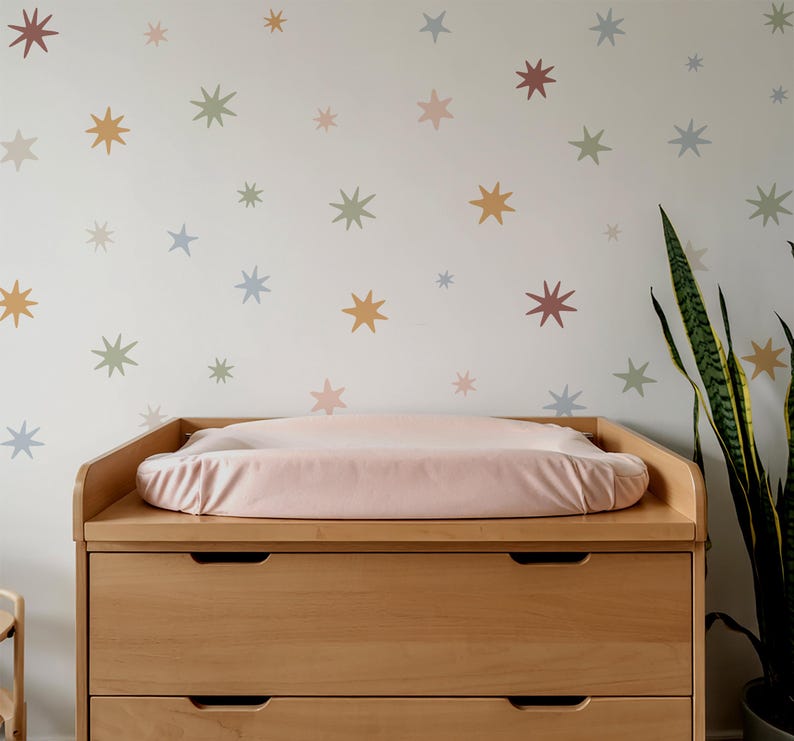 Scandi Starburst Nursery Wall Stickers
