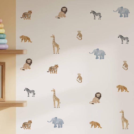Mini Safari Nursery Wall Stickers