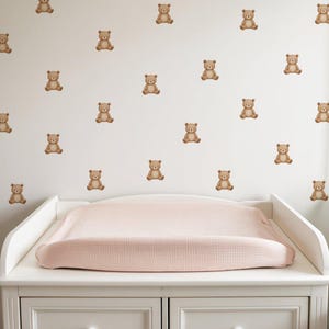 Mini teddybeer muurstickers voor de kinderkamer