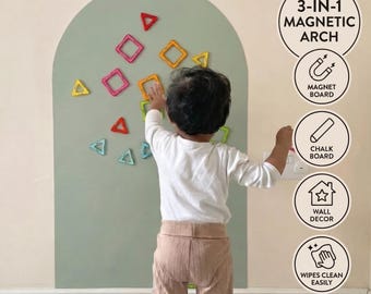 Removable Magnetic Arch Chalk Board Wall Sticker