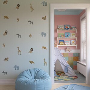 Mini Safari Nursery Wall Stickers - Nursery Stickers
