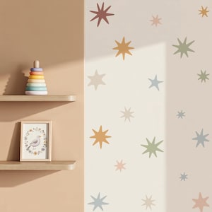 Scandi Starburst Nursery Wall Stickers
