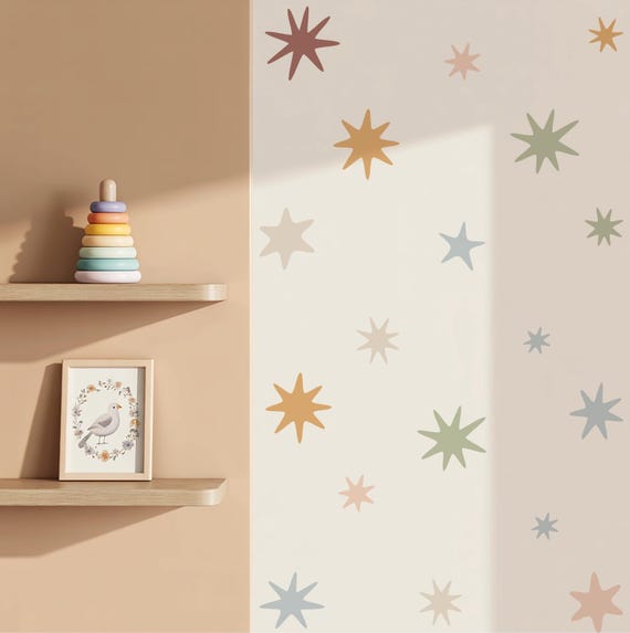 Scandi Starburst Nursery Wall Stickers