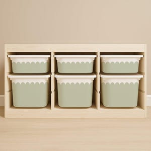 Wavy Scallop Stickers For Ikea Trofast Drawers