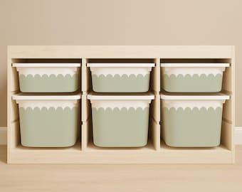 Wavy Scallop Stickers For Ikea Trofast Drawers