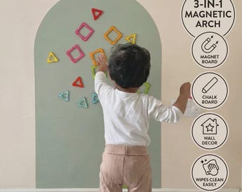 Magnetische boog muursticker krijtbord sticker - verwijderbaar