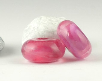 Girls Night Out, Artist Lampwork Glass Bead Earring Pair, glass spacer bead, designer jewelry supplies