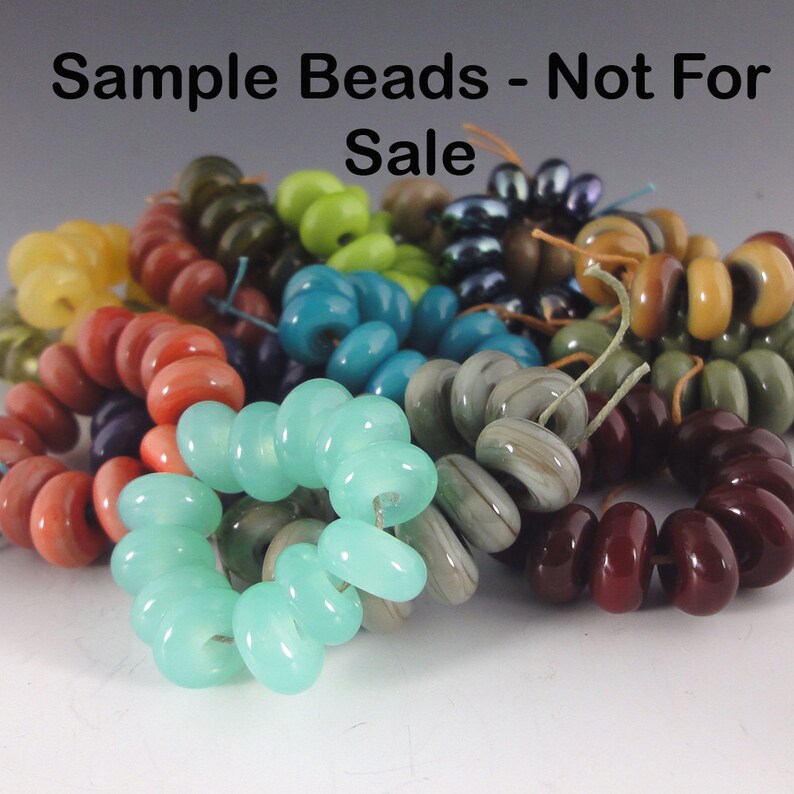Lampwork Glass Beads lampwork bead lampwork 8 bead set lampwork spacer bead jewelry supplies September Morn artist lampwork