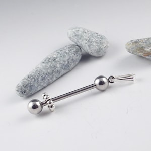 3/4&quot; Beadable Pendant bar, .75&quot; convertible interchangeable DIY Stainless Steel Bead Bars, jewelry supplies