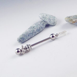 1&quot; Beadable Pendant bar, 1&quot; convertible interchangeable DIY Stainless Steel Bead Bars, jewelry supplies