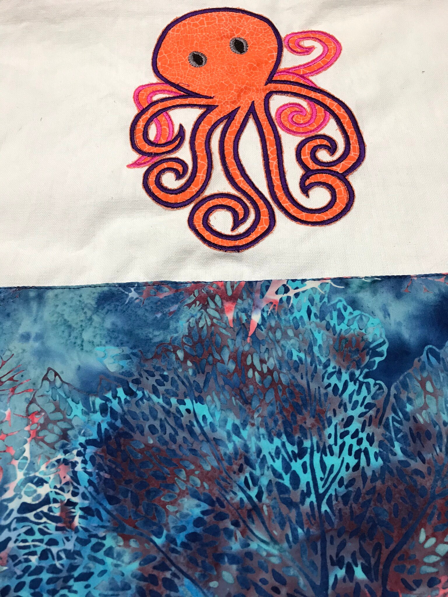 Conjunto de 4 toallas de cocina oceánica Appliqué | Etsy