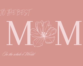 Tarjeta del día de la madre, Festa della mamma, La mejor mamá del mundo