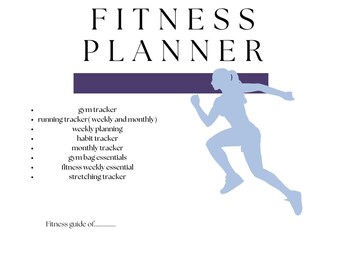 Fitness Tracker, rastreador de carrera, rastreador de gimnasio, Planificador de fitness