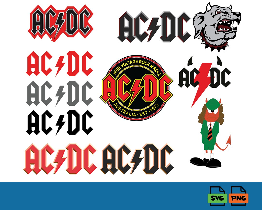 ACDC SVG and PNG Files High Resolution Images - Etsy