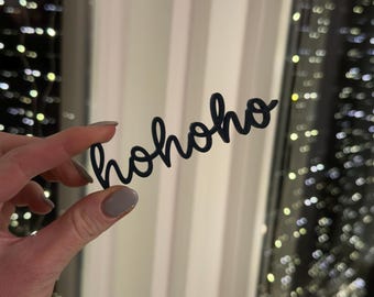 Hohoho Mini Lettering – 3D Printed Christmas Decoration | Advent & Table Decoration | Small 3D Lettering Made of PLA