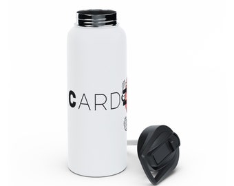 I Cardio Edelstahl Trinkflasche, Standard Deckel