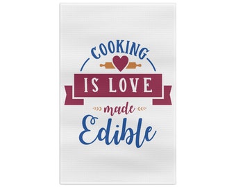 Cooking Is Love Mikrofaser-Geschirrtuch