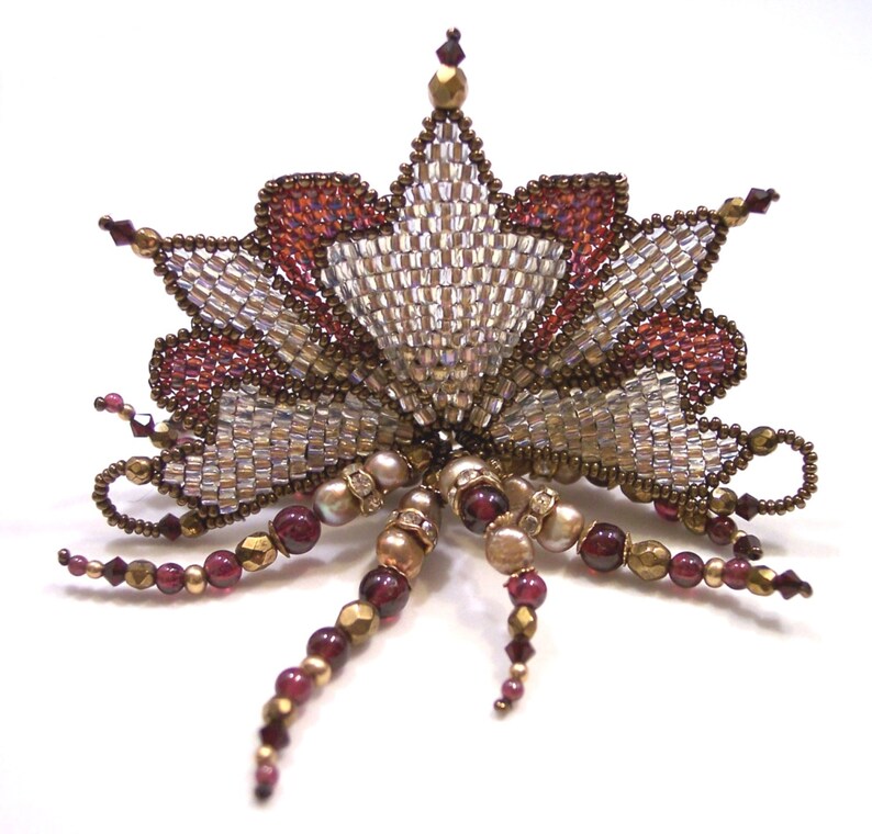 Midnight Magic Art Nouveau Brooch Gift for Her Handwoven Etsy