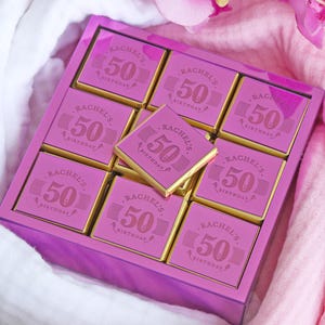 30th, 40th, 50th, 80th, 70th, 90th, 100th Birthday Party Favor, Adult Party Favors, Anniversary Chocolates, Birthday Party Chocolate Favors