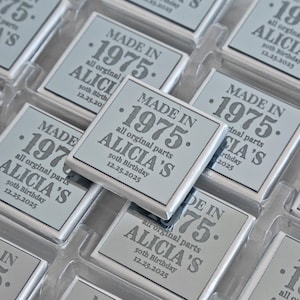 Elegant Chocolate Party Favors: Personalized Birthday & Anniversary