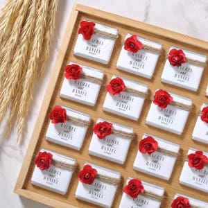 Wedding Chocolate, Wedding Chocolate Favors, Customized Chocolate, Wedding Favors, Engagement Chocolate, Favors For Guests, Flower Chocolate