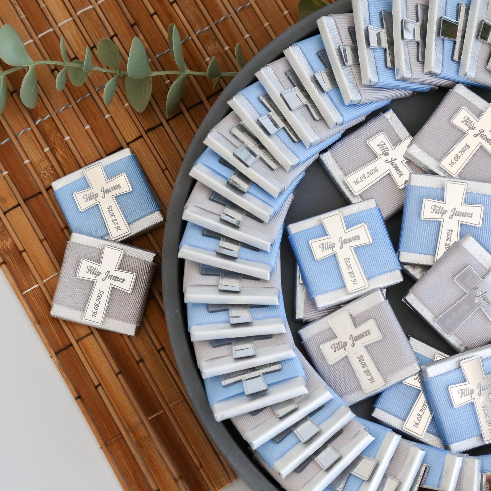 Custom Baptism Chocolate Favors for Boy or Girl – Personalized ...