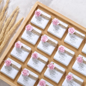 Wedding Chocolate, Wedding Chocolate Favors, Customized Chocolate, Wedding Favors, Engagement Chocolate, Favors For Guests, Flower Chocolate