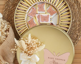 Personalisierte Schmetterlings-Schokoladen-Gastgeschenke - individuelle Hochzeits-, Taufen-, Verlobungs- oder Babypartygeschenke für Gäste