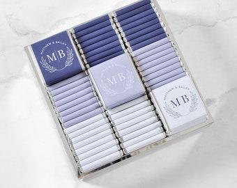 50 Stück Hochzeitsschokolade, Hochzeitsschokoladengeschenke, maßgeschneiderte Schokolade, Hochzeitsgeschenke, Verlobungsschokolade, Gastgeschenke für Gäste