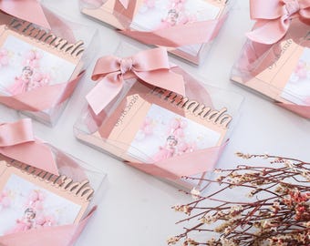 Marco magnético para fotos de primer cumpleaños en oro rosa: elegante caja de regalo