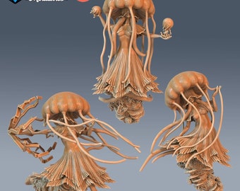 Epic Miniatures Fantasy - JELLYFISH MERMAID Dungeons and Dragons DnD Miniature