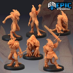 Epic Miniatures Fantasy - ECHSEN KRIEGER Dungeons and Dragons DnD Miniatur