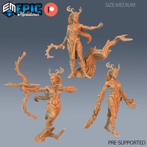 Dryad Elf Dungeons and Dragons Miniature D&D Epic Miniatures Fantasy 28mm