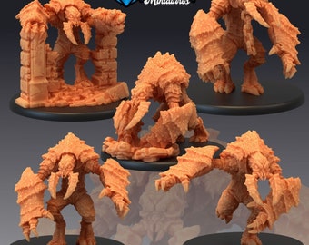 Umber Hulk Dungeons and Dragons Miniature D&D, Fantasy Evil Monster 28mm