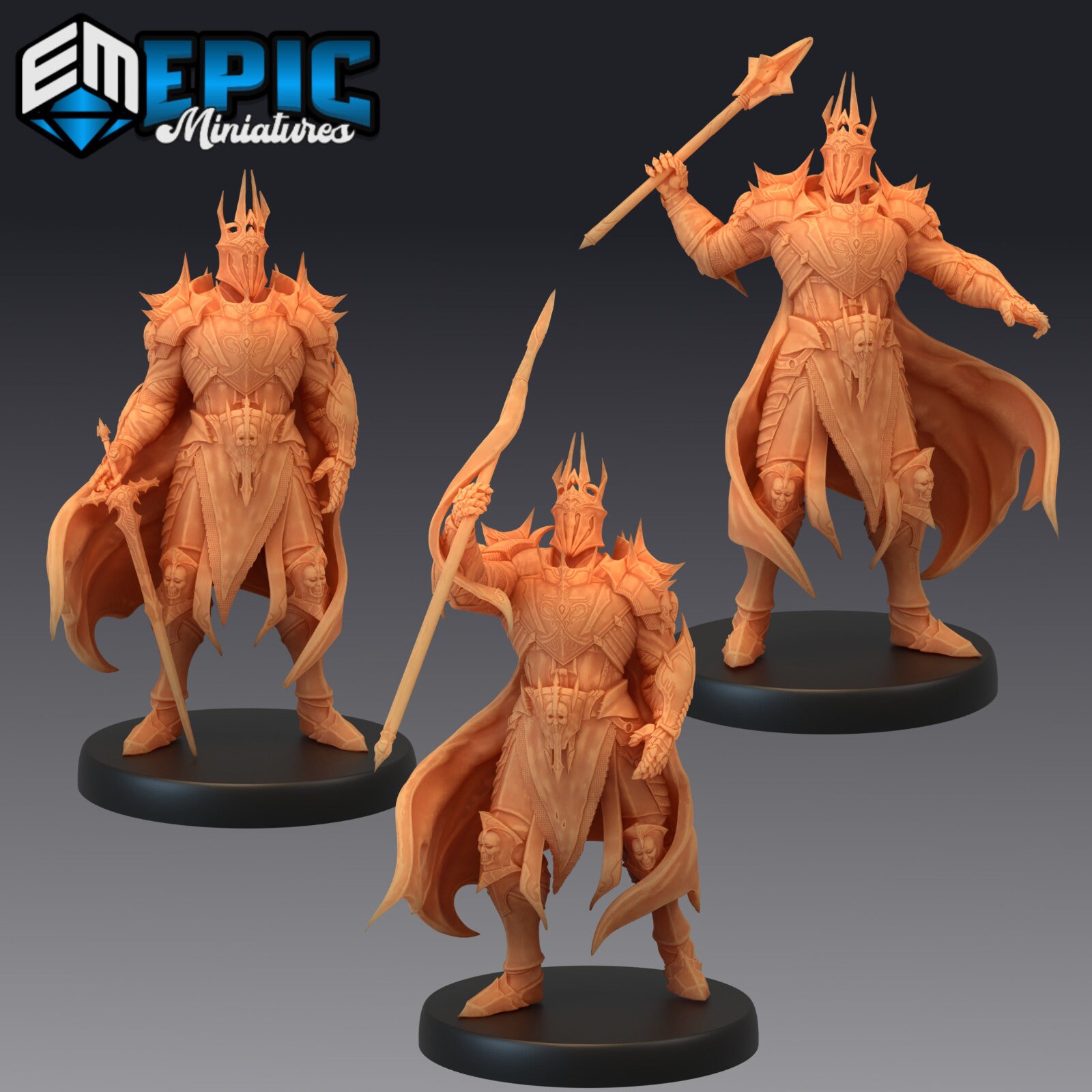 Seigneur des ténèbres, donjons et dragons miniatures D&D, Epic Miniatures 28 mm Fantasy
