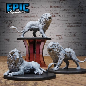 Lion D&D Dungeons and Dragons RPG Miniature Epic Miniatures 28mm