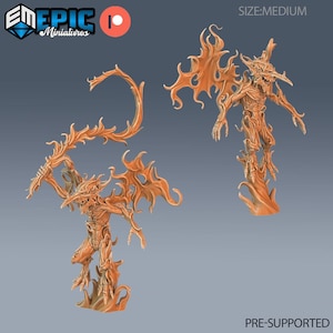 Feuer Mephit Dämon Dungeons and Dragons Miniature D&D, Fantasy Evil Monster 28 mm