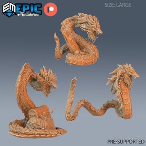 Beast Snake D&D Dungeons and Dragons Monster Miniature - Epic Miniatures 28mm