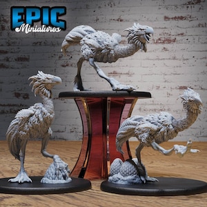 Terror Bird D&D Dungeons and Dragons Monster Miniature - Epic Miniatures 28mm