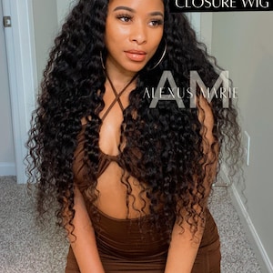 Goddess Wave Wig 5x5 HD Closure | Deep Loose Waves | Glue-less Beginner Wig | Beachy Texture | By Alexus Marie