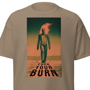 Burning Man T-Shirt: Retro Sci-Fi Burning Colossus Graphic Tee