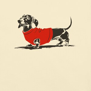 Minimalist Wiener Dog Graphic Tee | Vintage Aesthetic | Dachshund T-Shirt | Dog Lover Gift | Weenie Dog | Comfort Colors® Tee