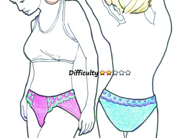 PANTY E-booklet Pattern HIPSTER Briefs by Merckwaerdigh